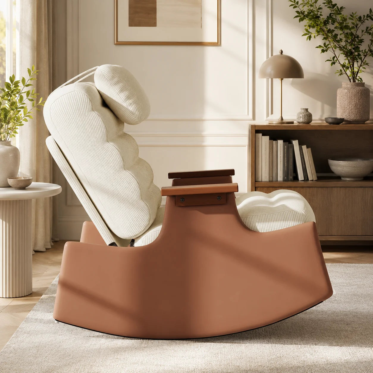 Chaise en bois de relaxation inclinable