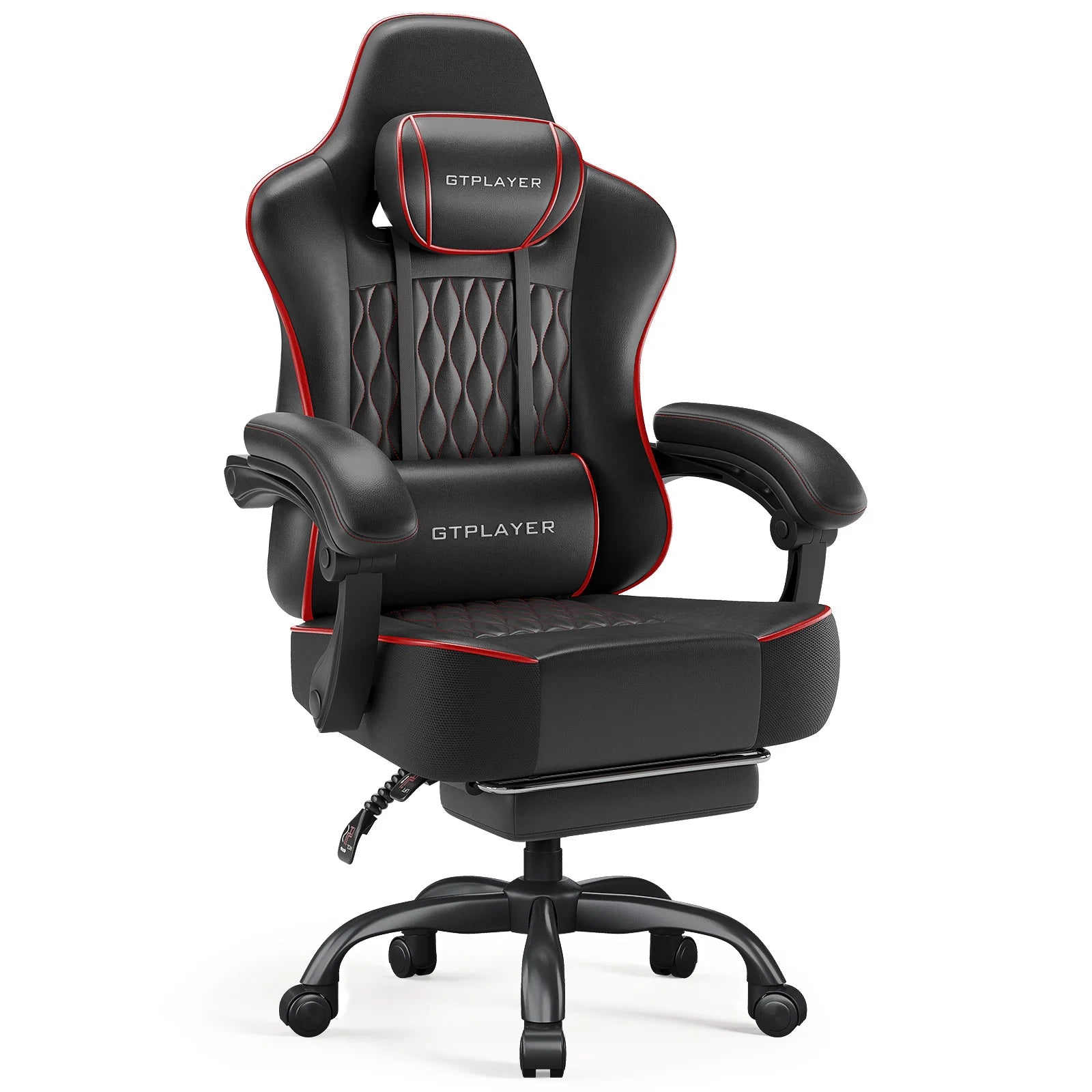 Chaise de jeu ergonomique épaisse en similicuir