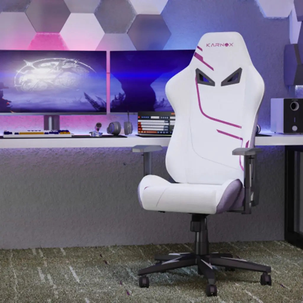 Chaise de jeu ergonomique avec revêtement en tissu
