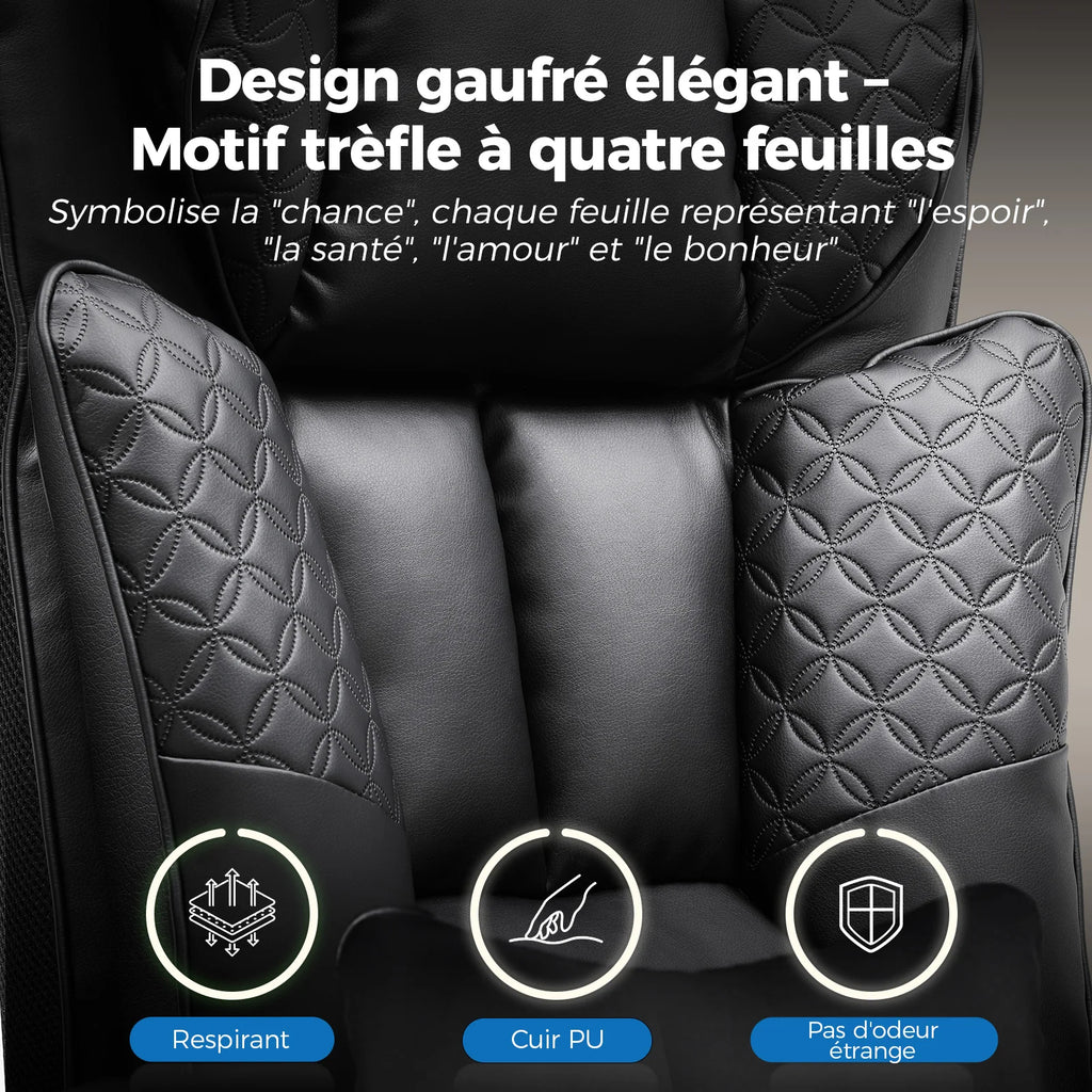 Chaise de jeu ergonomique en cuir synthétique