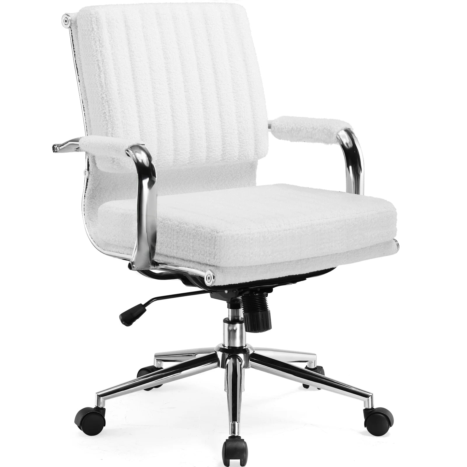 Fauteuil de bureau ergonomique pivotant en tissu