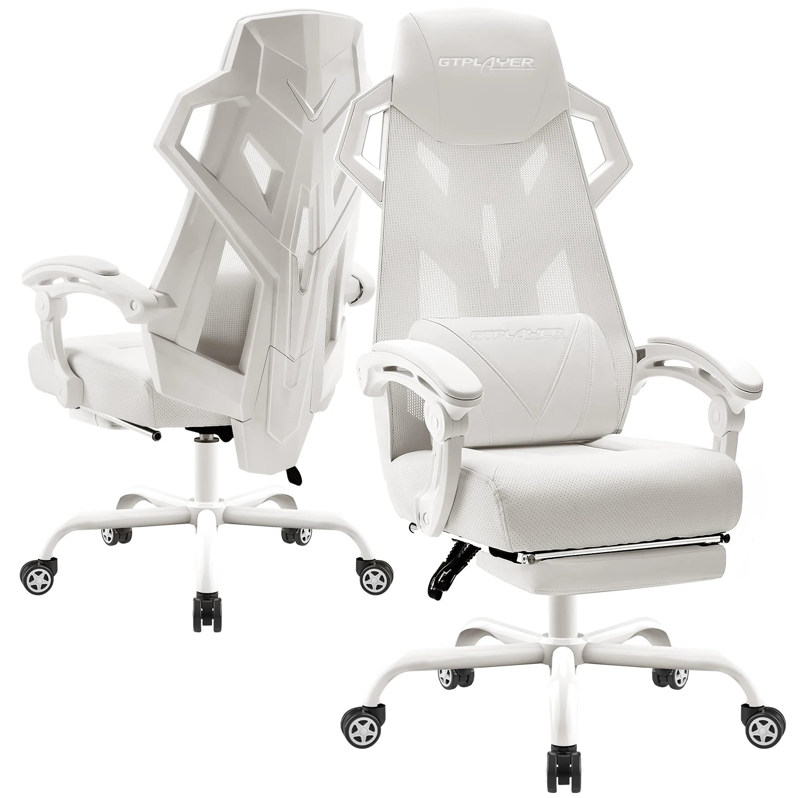 Chaise de bureau ergonomique pivotante avec support réglable