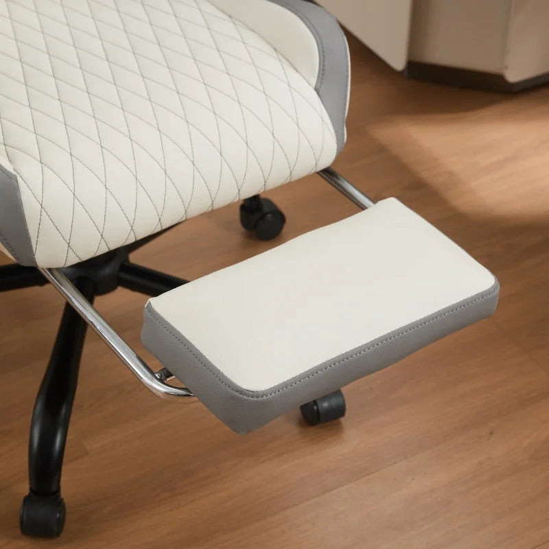 Chaise de bureau ergonomique pour gamer en cuir