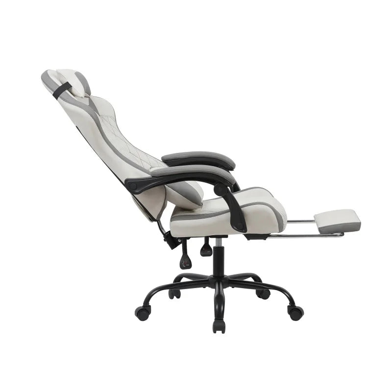 Chaise de bureau ergonomique pour gamer en cuir