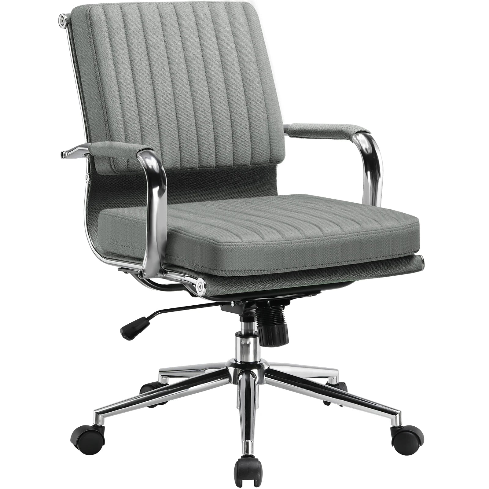 Fauteuil de bureau ergonomique pivotant en tissu