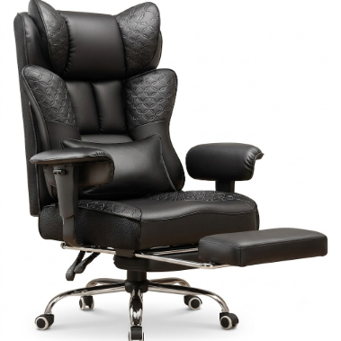 Chaise de jeu ergonomique en cuir synthétique