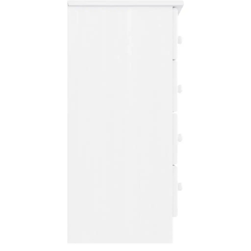 Commode blanche en bois avec rangement