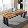 Bureau de travail industriel en bois