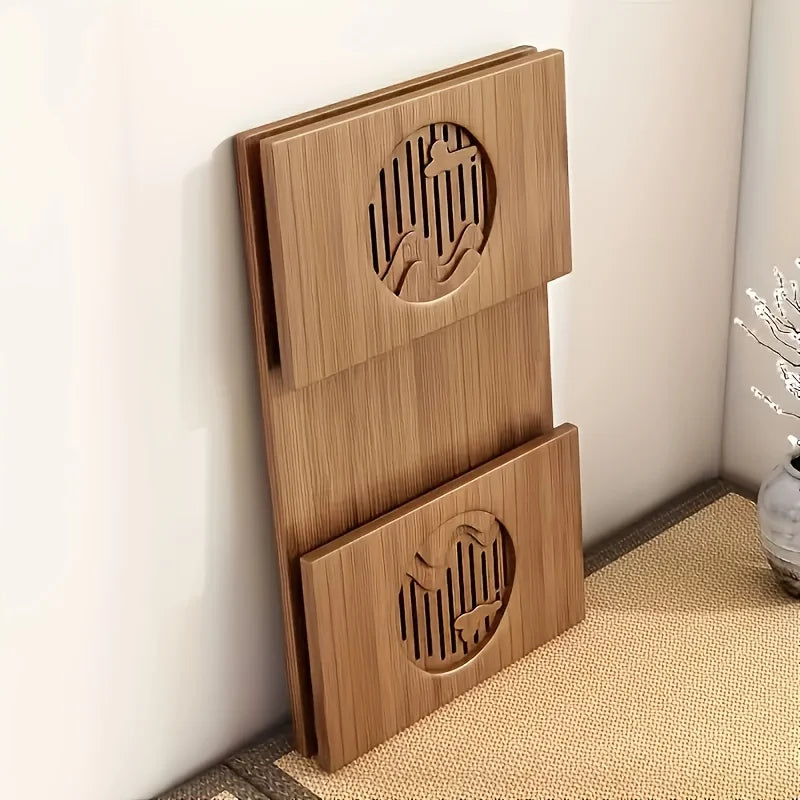 Table pliante polyvalente en bois en style japonais