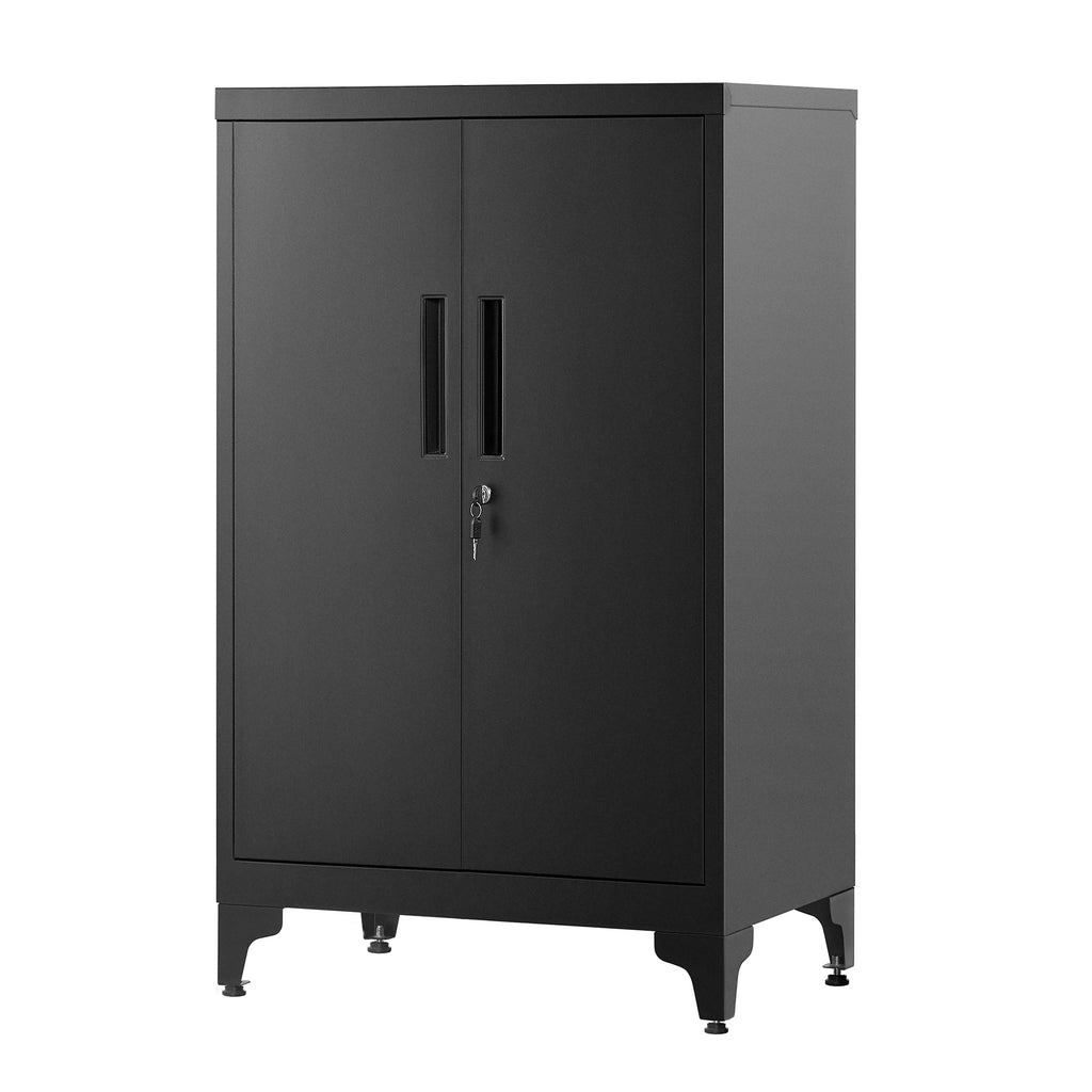 Armoire de rangement noir mat pour bureau