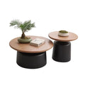 Table basse ronde style nordique et moderne