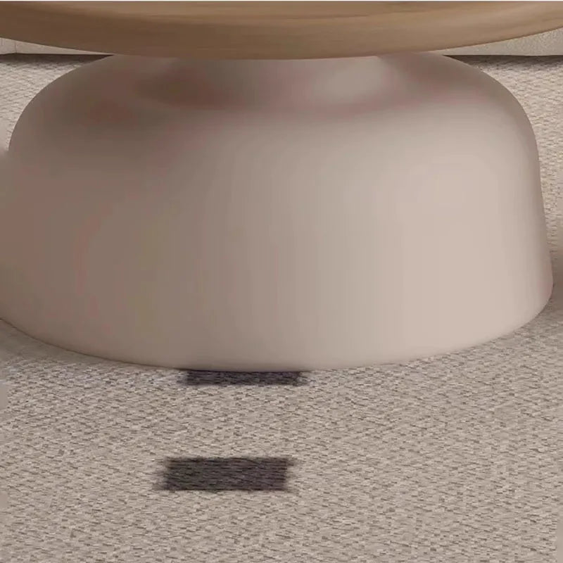 Table basse ronde style nordique et moderne