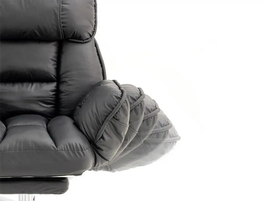 Fauteuil de bureau inclinable et ergonomique en similicuir