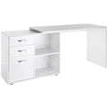 Bureau droit réversible blanc et moderne