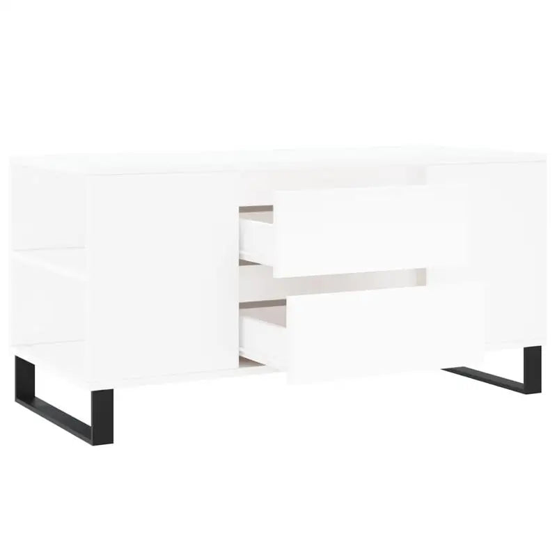 Table basse moderne en bois avec rangement minimaliste