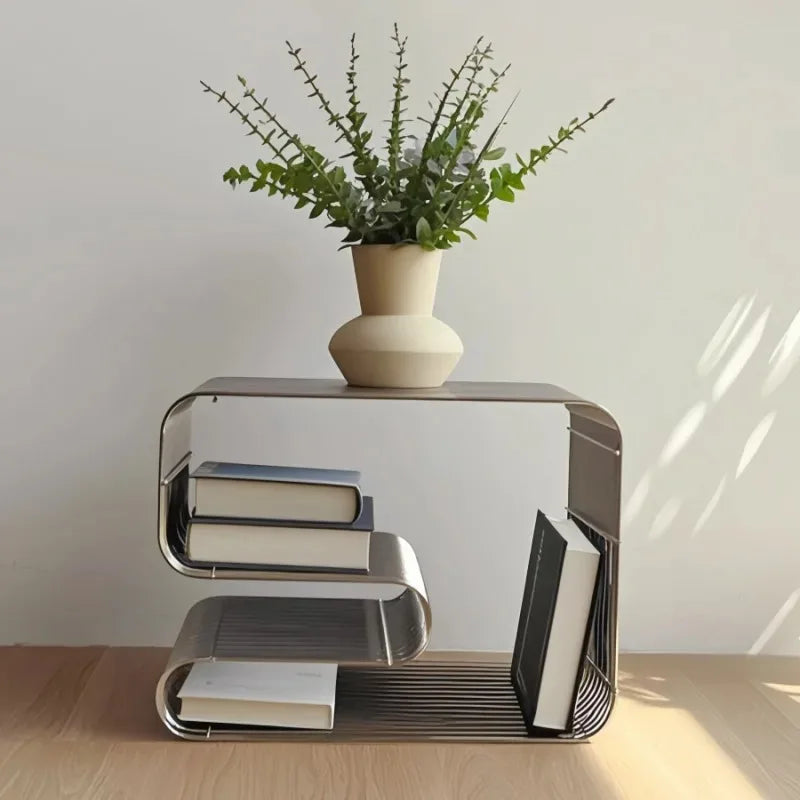 Table basse scandinave moderne en métal