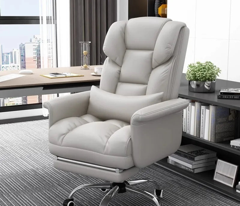 Fauteuil de bureau moderne en cuir inclinable