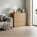 Commode minimaliste moderne à 3 tiroirs en bois