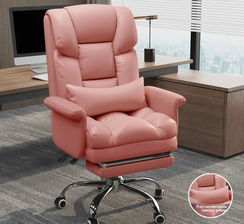 Fauteuil de bureau moderne en cuir inclinable
