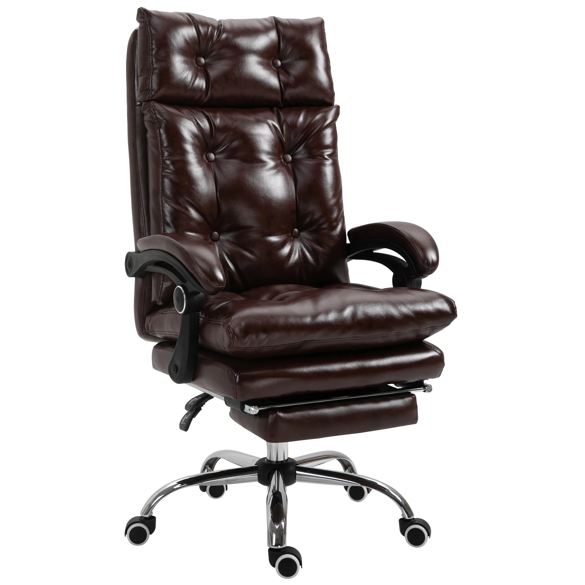 Fauteuil de bureau ergonomique avec dossier inclinable et repose-pieds