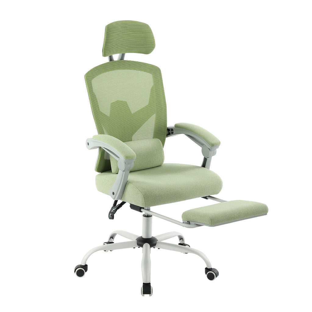 Fauteuil de jeu ergonomique inclinable à dossier haut en maille