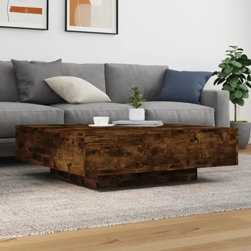 Table basse carrée en bois pour salon