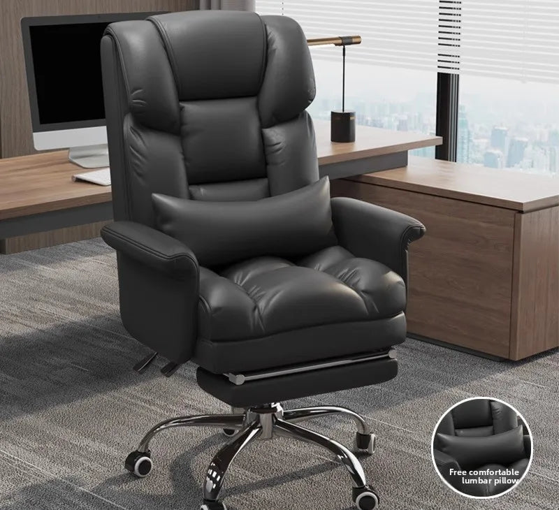 Fauteuil de bureau moderne en cuir inclinable