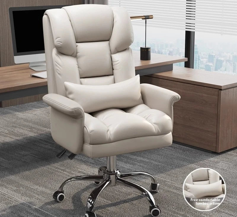 Fauteuil de bureau moderne en cuir inclinable