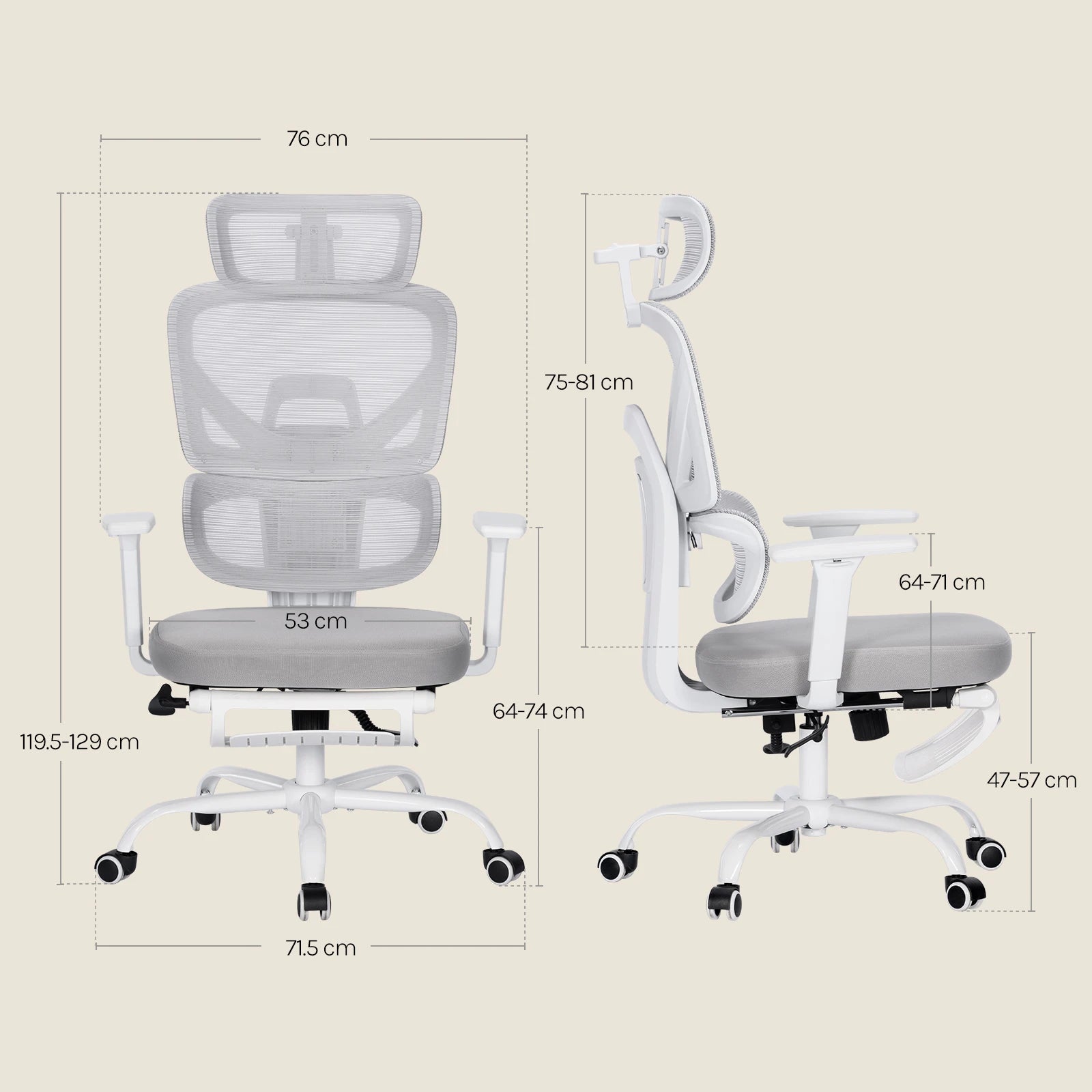 Siège de bureau ergonomique et moderne