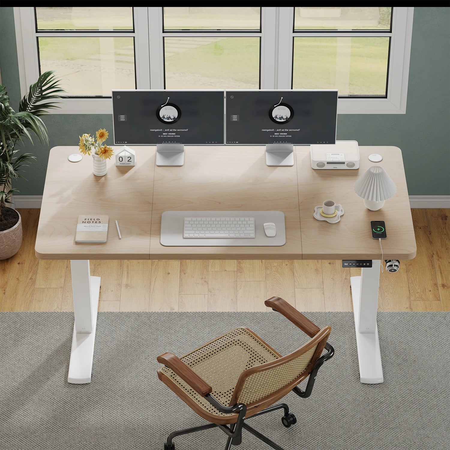 Bureau de travail minimaliste réglable