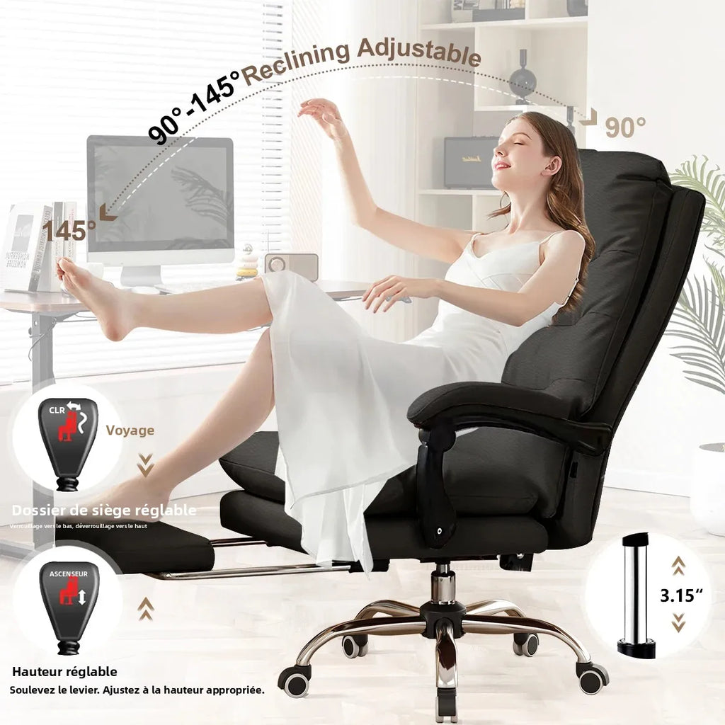 Chaise de bureau ergonomique inclinable