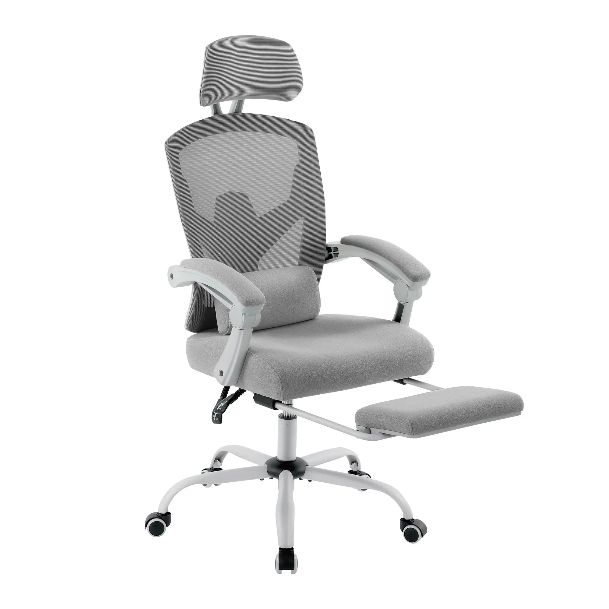 Fauteuil de jeu ergonomique inclinable à dossier haut en maille