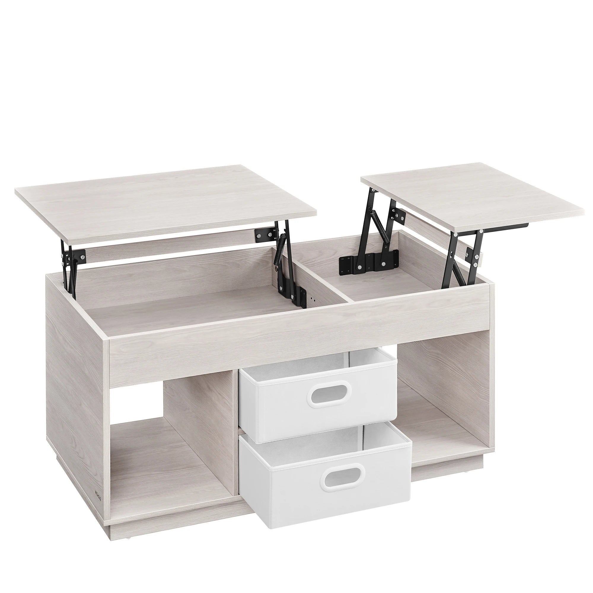 Table basse avec plateau relevable en bois