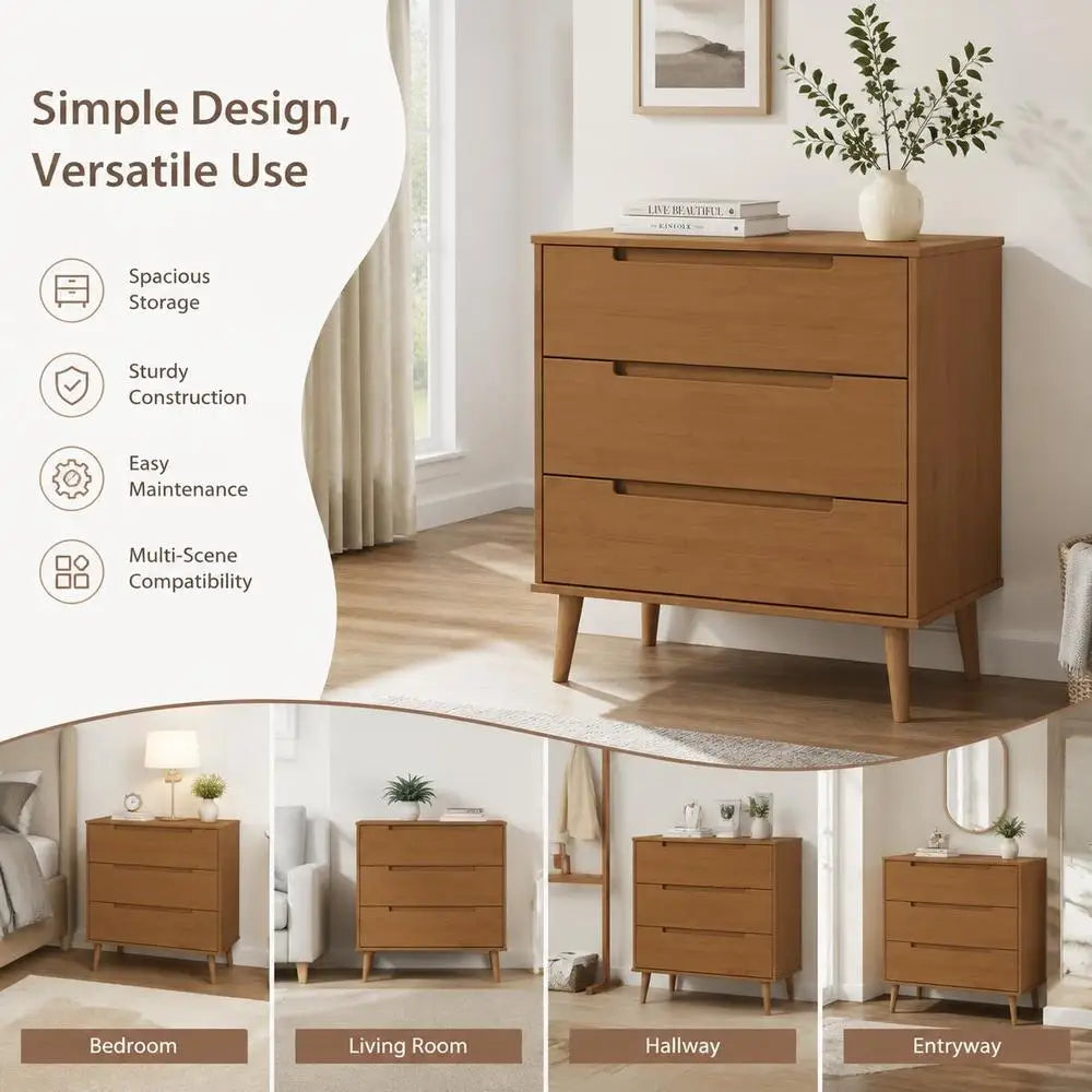 Meuble de rangement en bois avec tiroirs