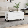 Table basse moderne en bois avec rangement minimaliste