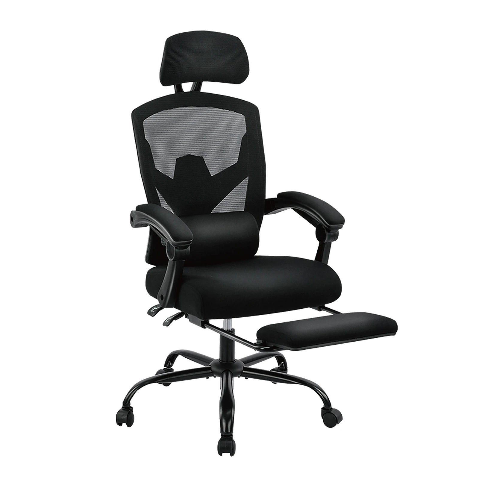 Fauteuil de jeu ergonomique inclinable à dossier haut en maille