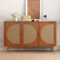 Commode haute avec 3 portes en bois