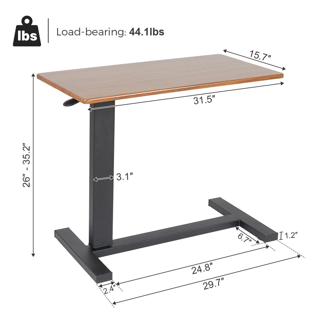 Bureau de travail en bois pour lit
