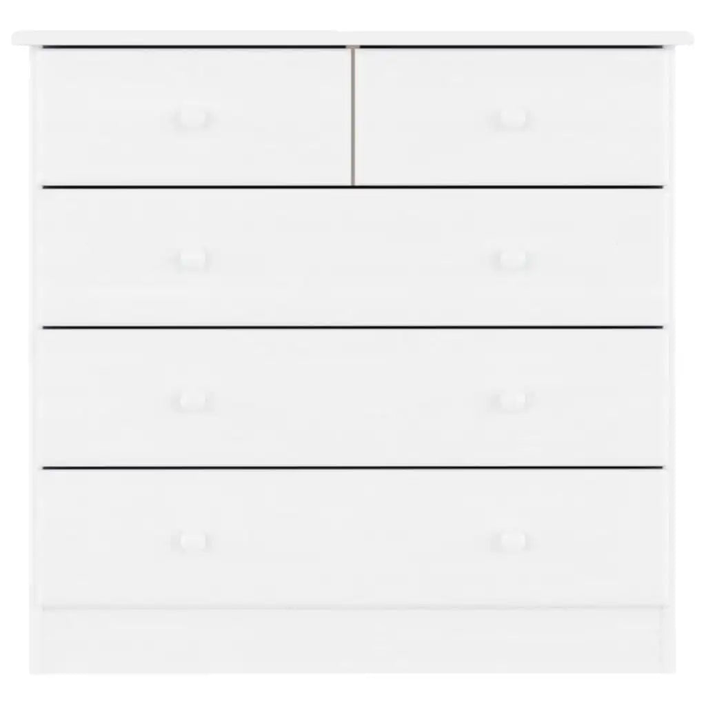 Commode blanche en bois avec rangement