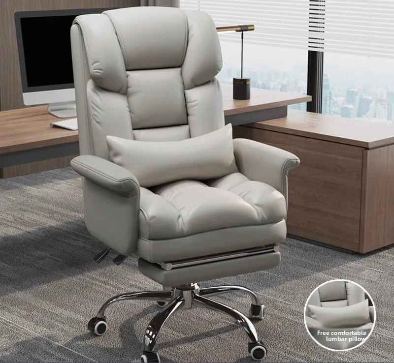 Fauteuil de bureau moderne en cuir inclinable
