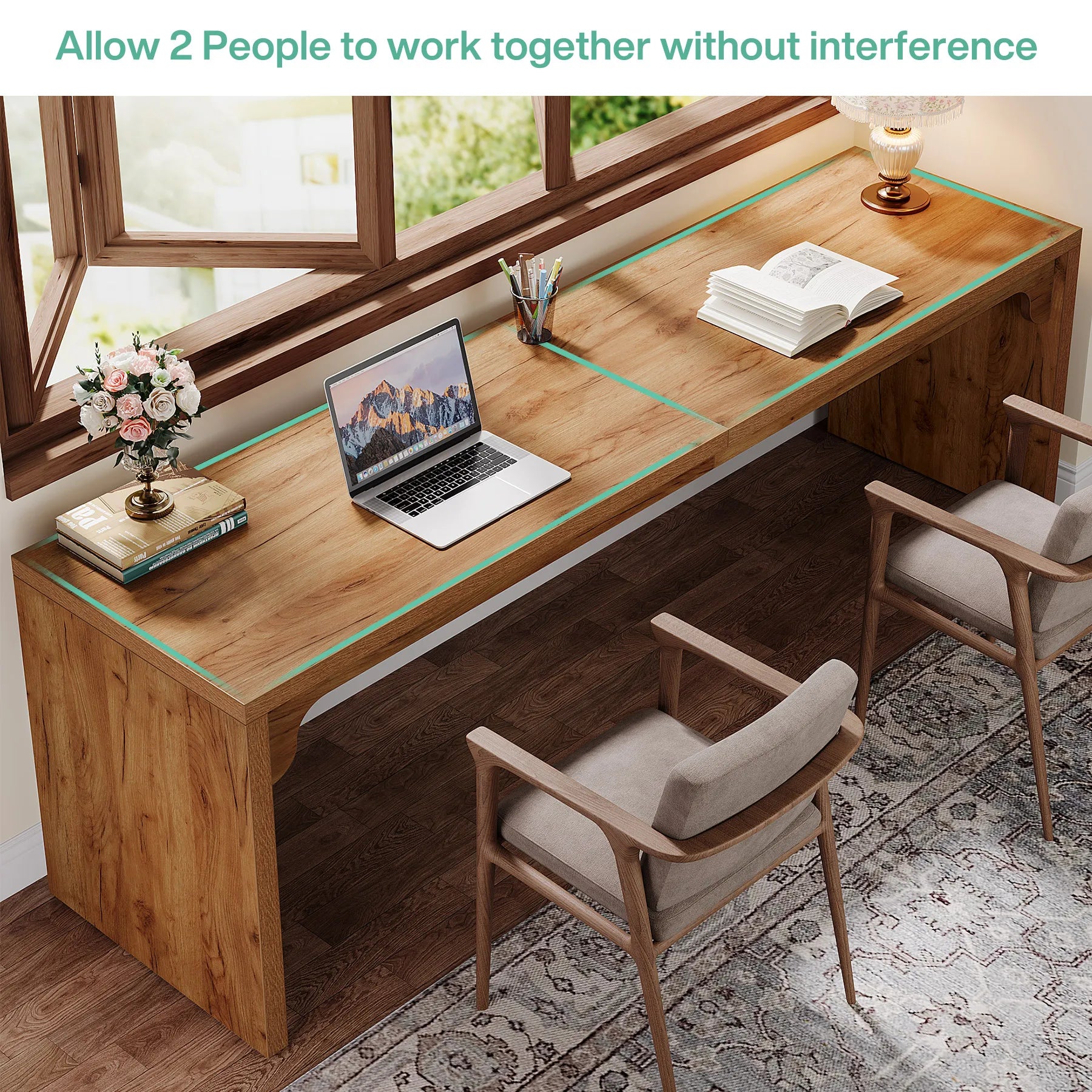 Bureau de travail moderne en bois