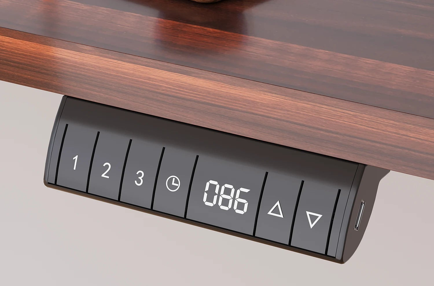 Bureau de travail en bois électrique réglable