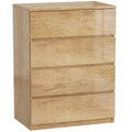 Commode a 4 tiroirs de rangement en bois minimaliste