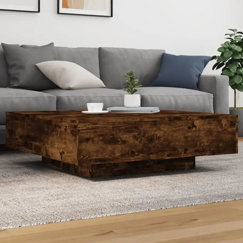 Table basse carrée en bois pour salon