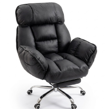 Fauteuil de bureau inclinable et ergonomique en similicuir